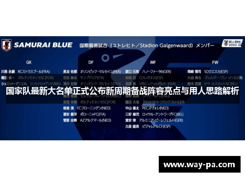国家队最新大名单正式公布新周期备战阵容亮点与用人思路解析 国家队最新大名单正式公布新周期备战阵容亮点与用人思路解析